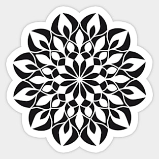 Decorative Black and White Pattern Sticker